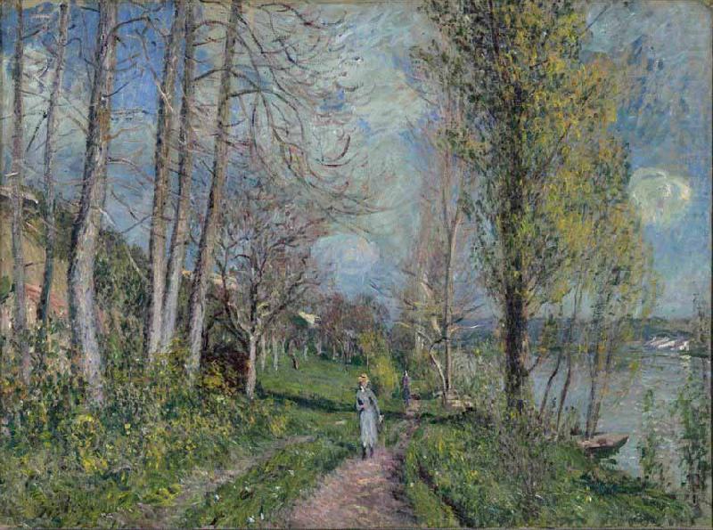 Alfred Sisley Banks of the Seine at By china oil painting image